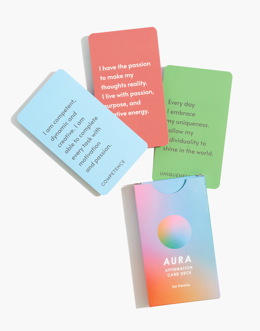 Aura Affirmation Deck. English Edition