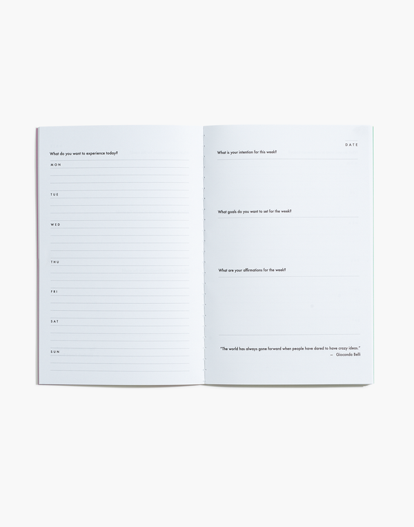 Feel Good. Intention Journal. English Edition