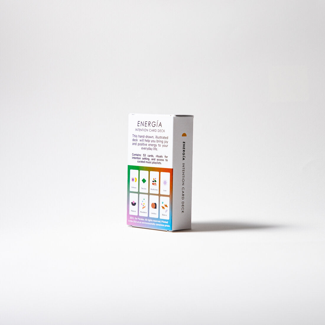 Energía. Intention Card Deck. English Edition